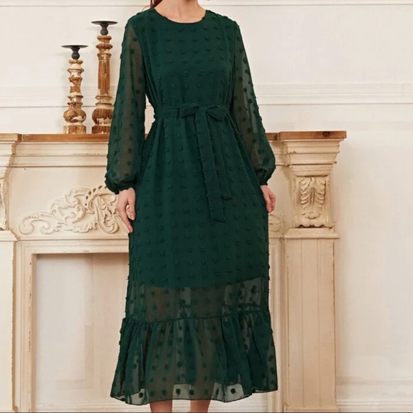 Swiss dot maxi dress - Picture 4 of 6